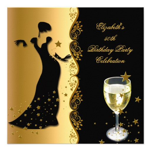 Best ideas about Elegant 50th Birthday Decorations
. Save or Pin Elegant Lady 50th Birthday Party Gold Black Wine 5 25 Now.