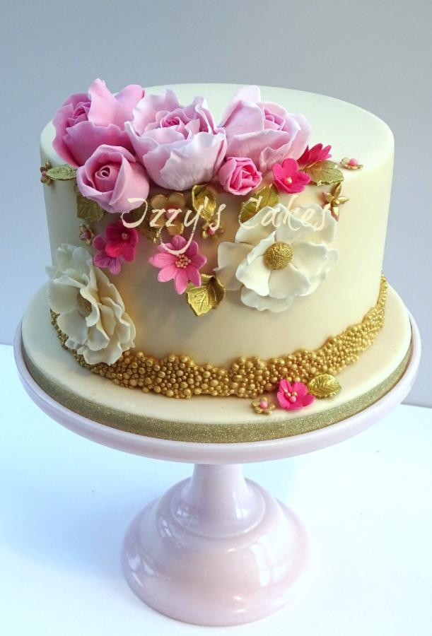Best ideas about Elegant Birthday Cake
. Save or Pin Elegant Pink and Gold Birthday Cake by Isabelle s Cake Now.