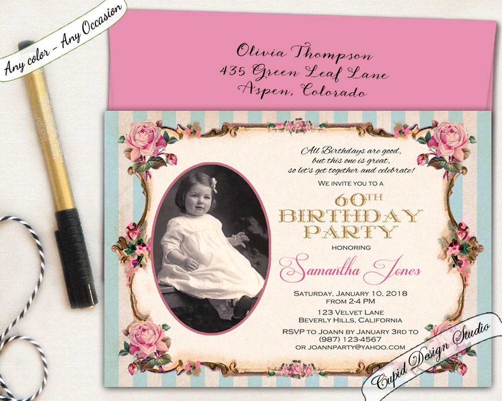 Best ideas about Elegant Birthday Invitations
. Save or Pin Elegant 80th birthday invitation Pink and gold Birthday Now.