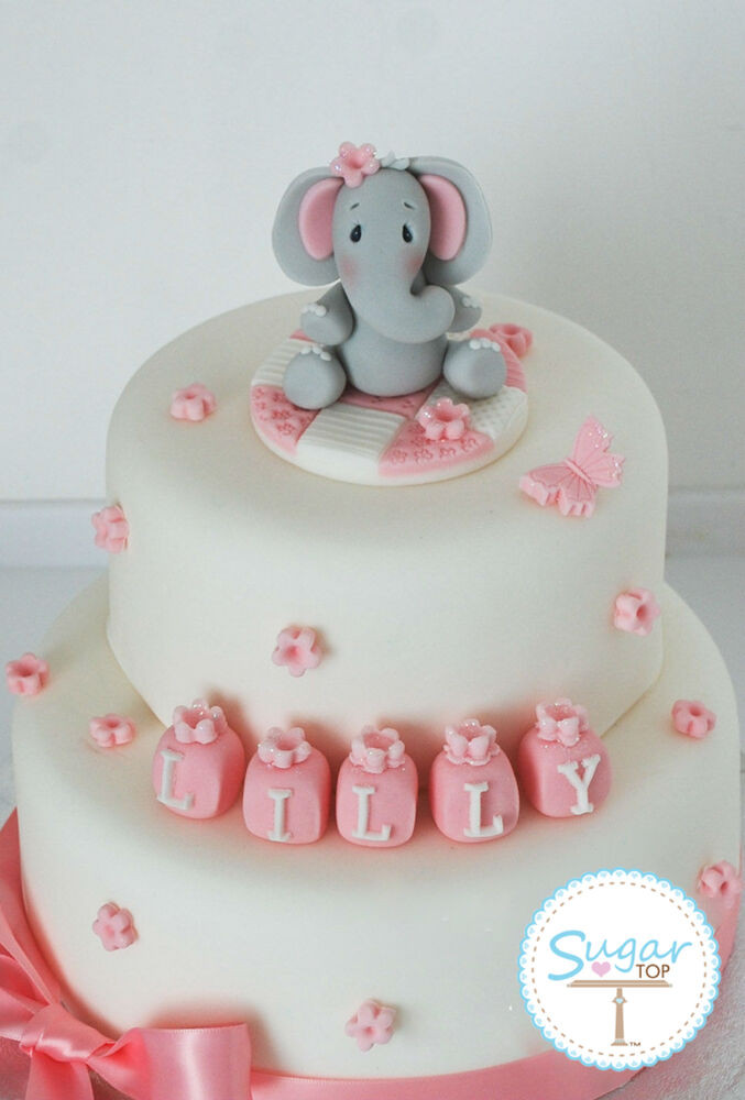 Best ideas about Elephant Birthday Cake
. Save or Pin ELEPHANT CAKE TOPPER DECORATION SET CHRISTENING BIRTHDAY Now.