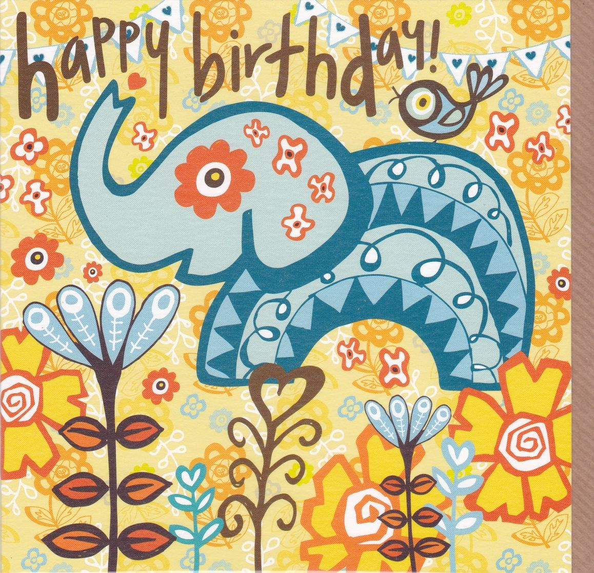 Best ideas about Elephant Birthday Card
. Save or Pin Elephant & Bird Birthday Card Karenza Paperie Now.