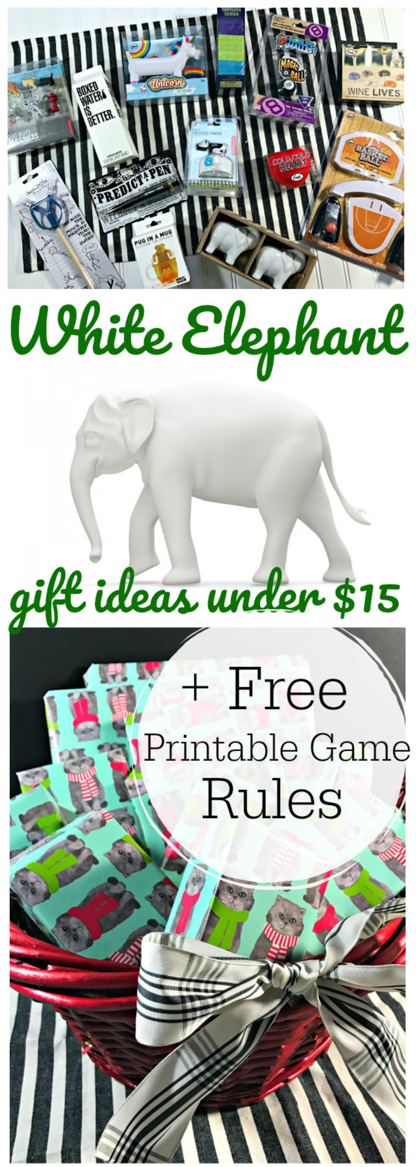 Best ideas about Elephant Gift Ideas
. Save or Pin 12 White Elephant Gifts Printable White Elephant Rules Now.