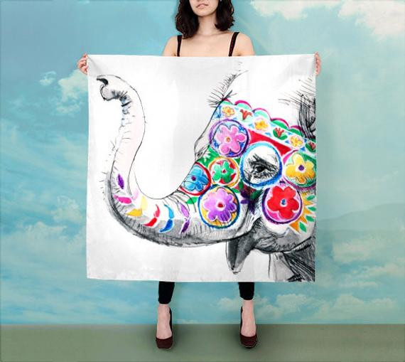 Best ideas about Elephant Gift Ideas For Her
. Save or Pin scarf elephant t t for her Printed scarves woman Now.