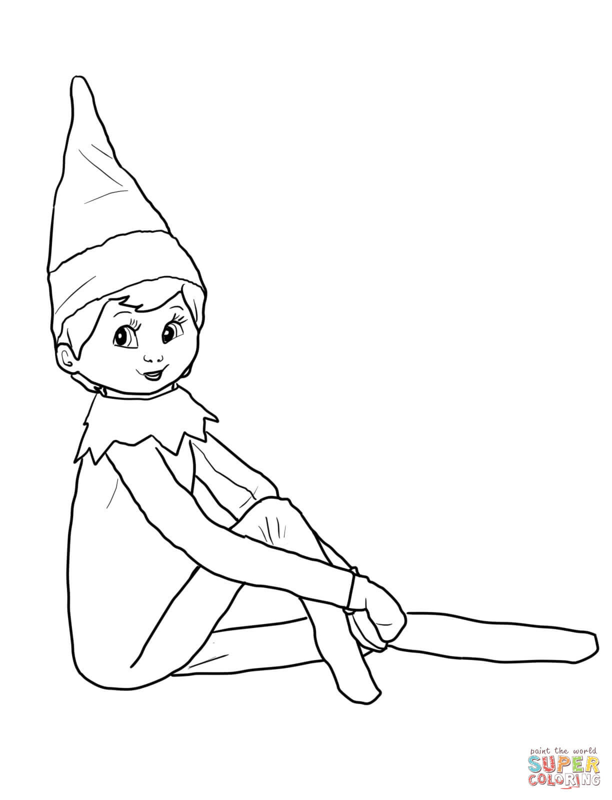 Best ideas about Elf On The Shelf Printable Coloring Pages
. Save or Pin Elf on the Shelf coloring page Now.