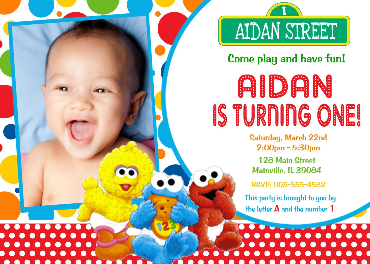 Best ideas about Elmo 1st Birthday Invitations
. Save or Pin Baby Elmo Sesame Street First Birthday Invitation Digital Now.