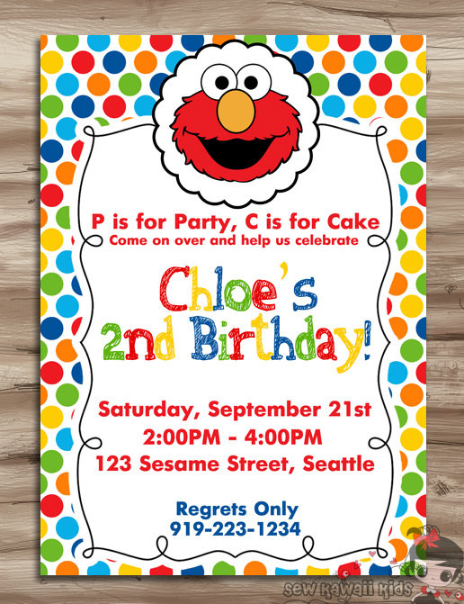 Best ideas about Elmo Birthday Invitations
. Save or Pin ELMO Birthday Invite Elmo Birthday Invitation Sesame Now.