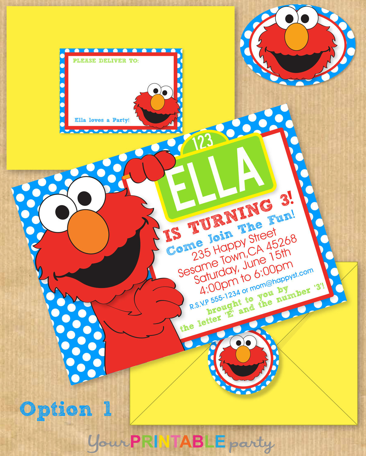 Best ideas about Elmo Birthday Invitations
. Save or Pin ELMO Party Invitation 5x7 with Address by YourPrintableParty Now.