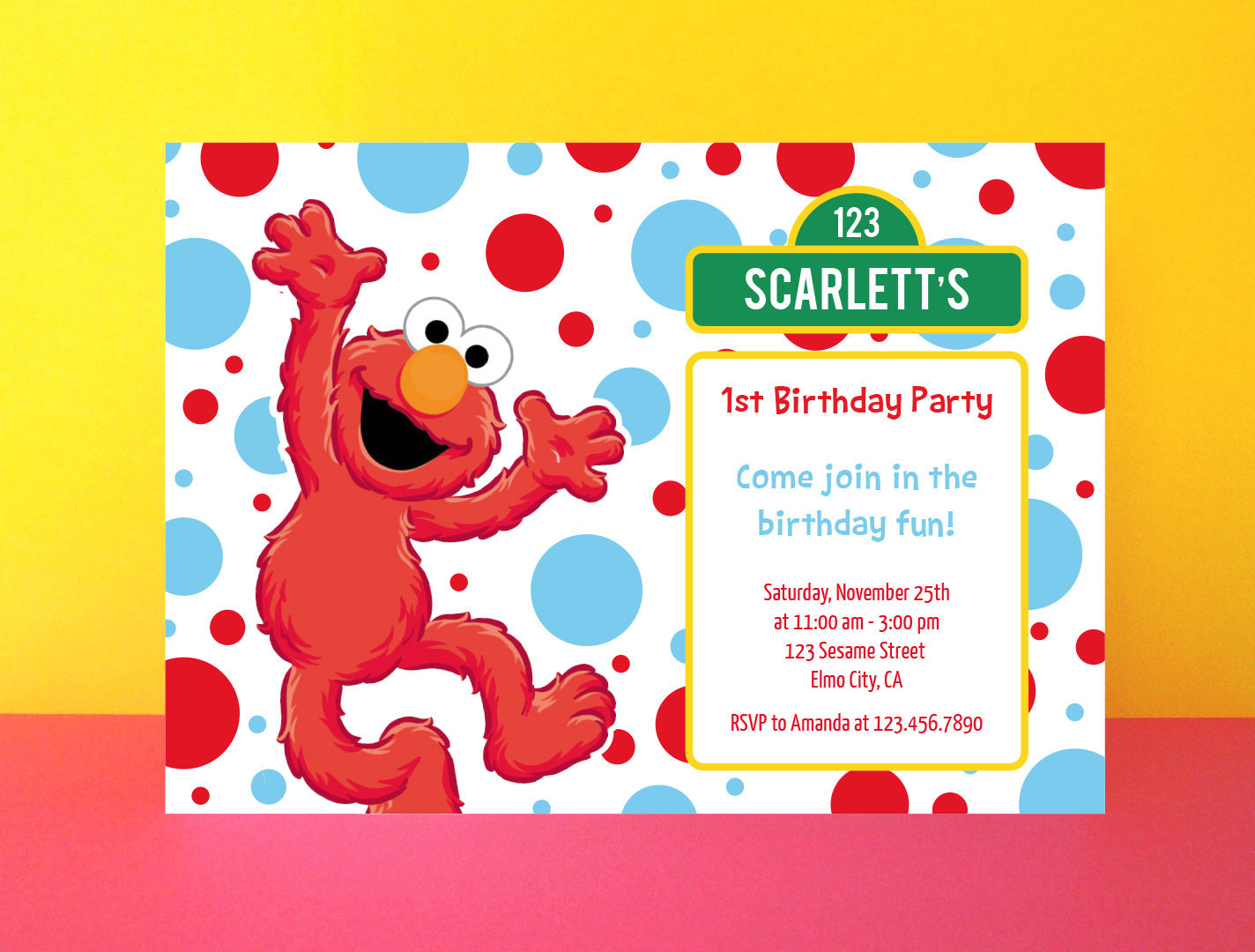 Best ideas about Elmo Birthday Invitations
. Save or Pin Elmo invitation printable INSTANT DOWNLOAD by PaperPartyDesign Now.