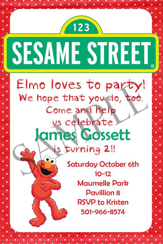 Best ideas about Elmo Birthday Party Invitations
. Save or Pin Sesame Street Elmo Birthday Party Digital Invitation Now.