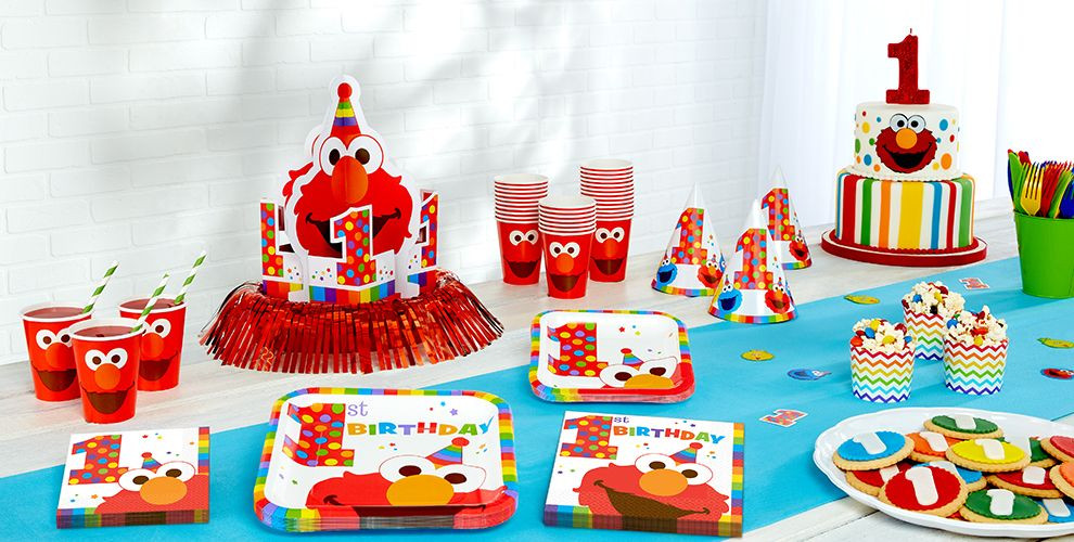 Best ideas about Elmo Decorations For 1st Birthday
. Save or Pin Elmo 1st Birthday Party Supplies Party City Now.