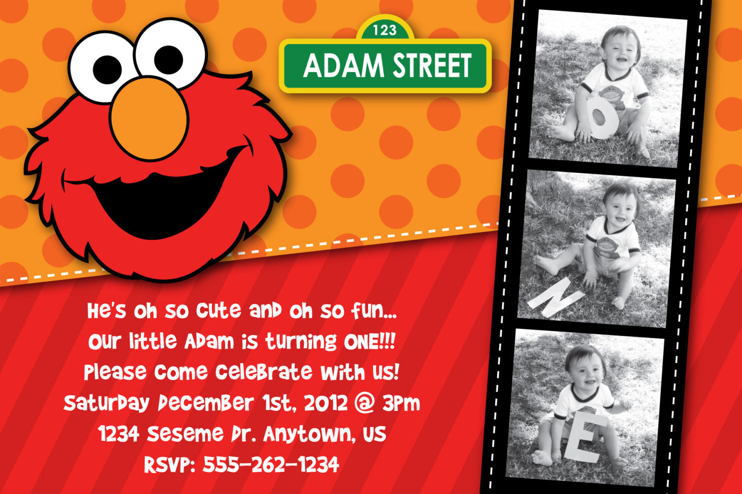 Best ideas about Elmo Invitations 1st Birthday
. Save or Pin Elmo 1st Birthday Party Invitations Now.