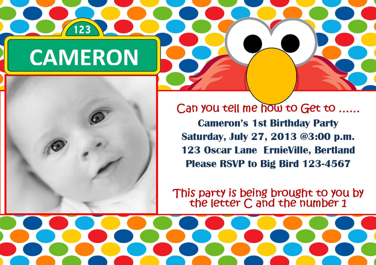 Best ideas about Elmo Invitations 1st Birthday
. Save or Pin FREE Printable Elmo 1st Birthday Invitations Template Now.