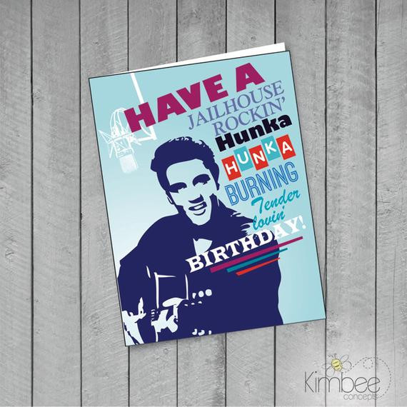 Best ideas about Elvis Birthday Card
. Save or Pin 1 Elvis like Happy Birthday Card 1 Envelope Now.