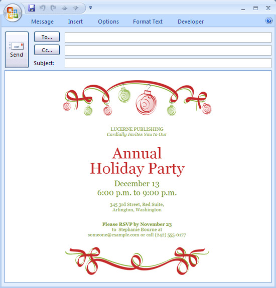 Best ideas about Email Birthday Invitations
. Save or Pin Email Holiday Party Invitations Ideas noel Now.