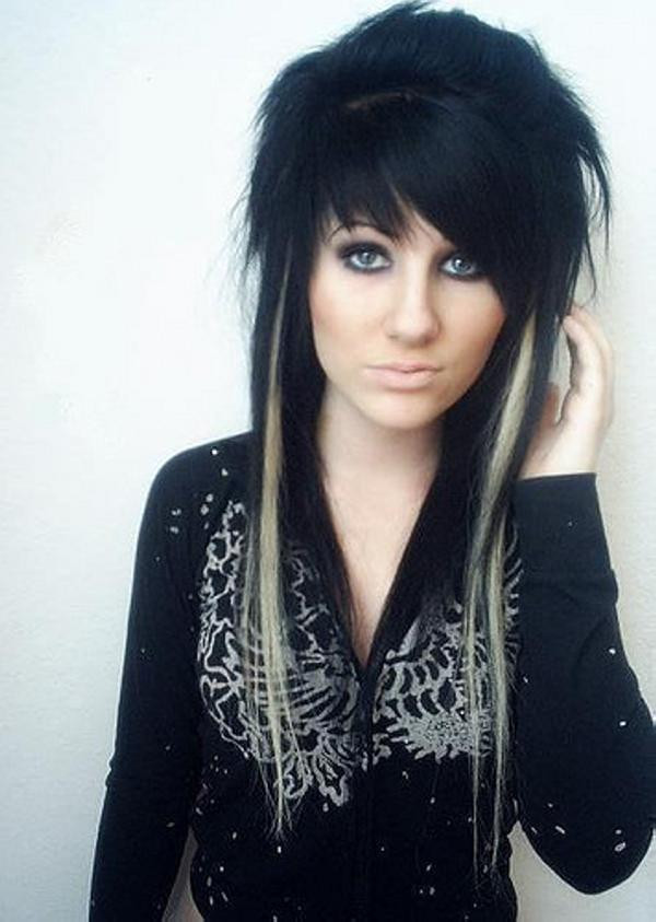 Best ideas about Emo Hair Cut
. Save or Pin 35 Glorious Black Hair With Blonde Highlights SloDive Now.