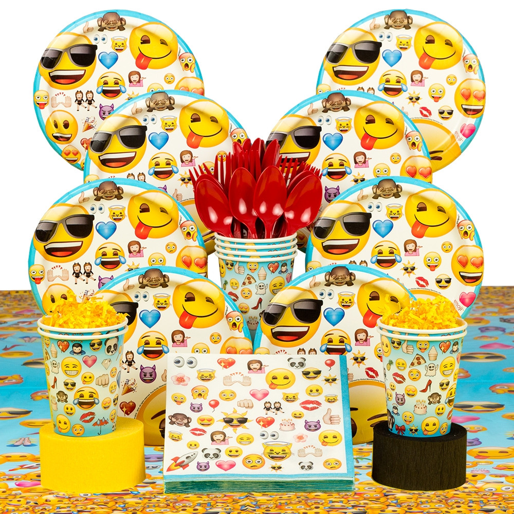 Best ideas about Emoji Birthday Party
. Save or Pin Emoji Standard Birthday Party Tableware Kit Serves 8 Now.