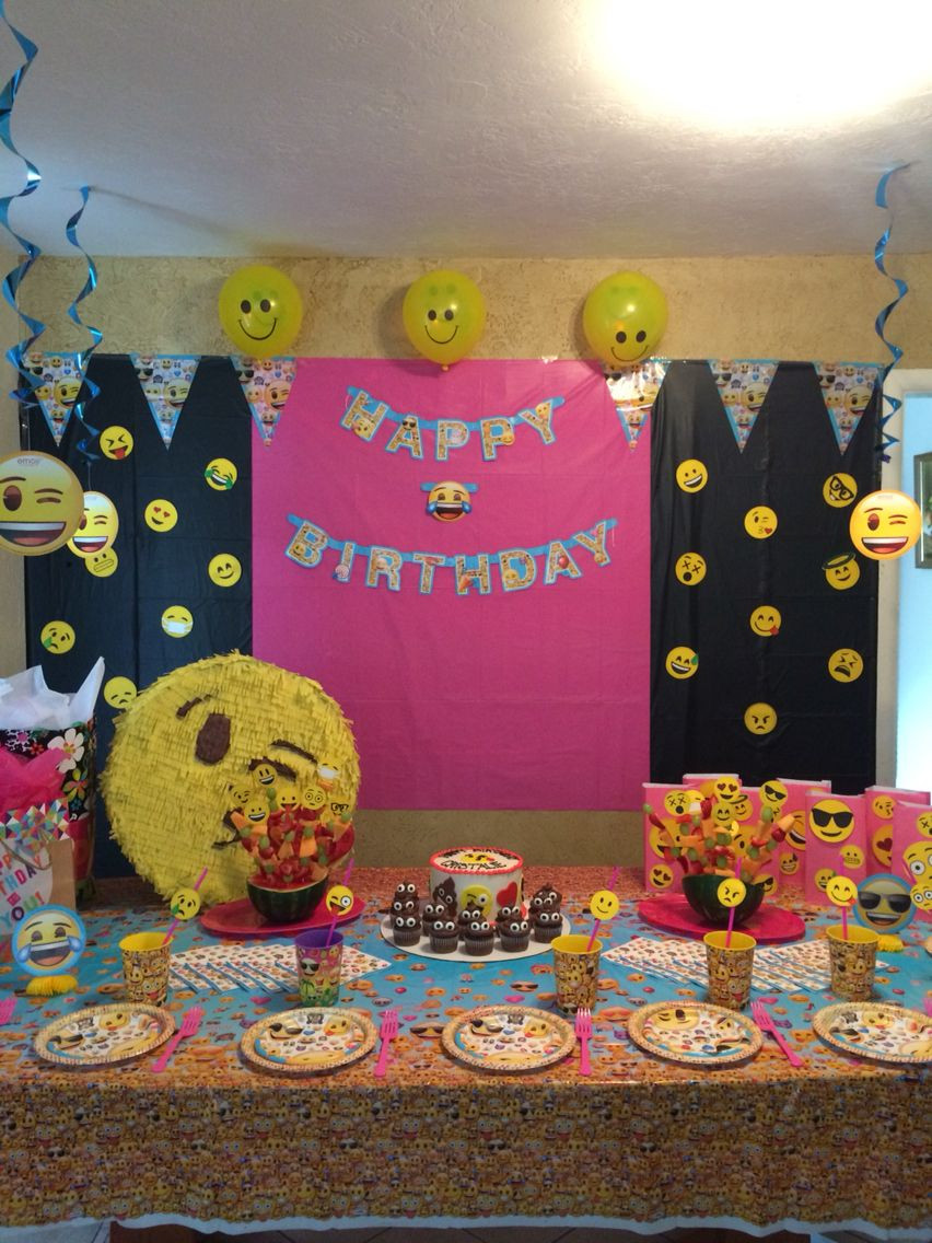 Best ideas about Emoji Birthday Party Decorations
. Save or Pin Emoji party backdrop Emoji party Pinterest Now.