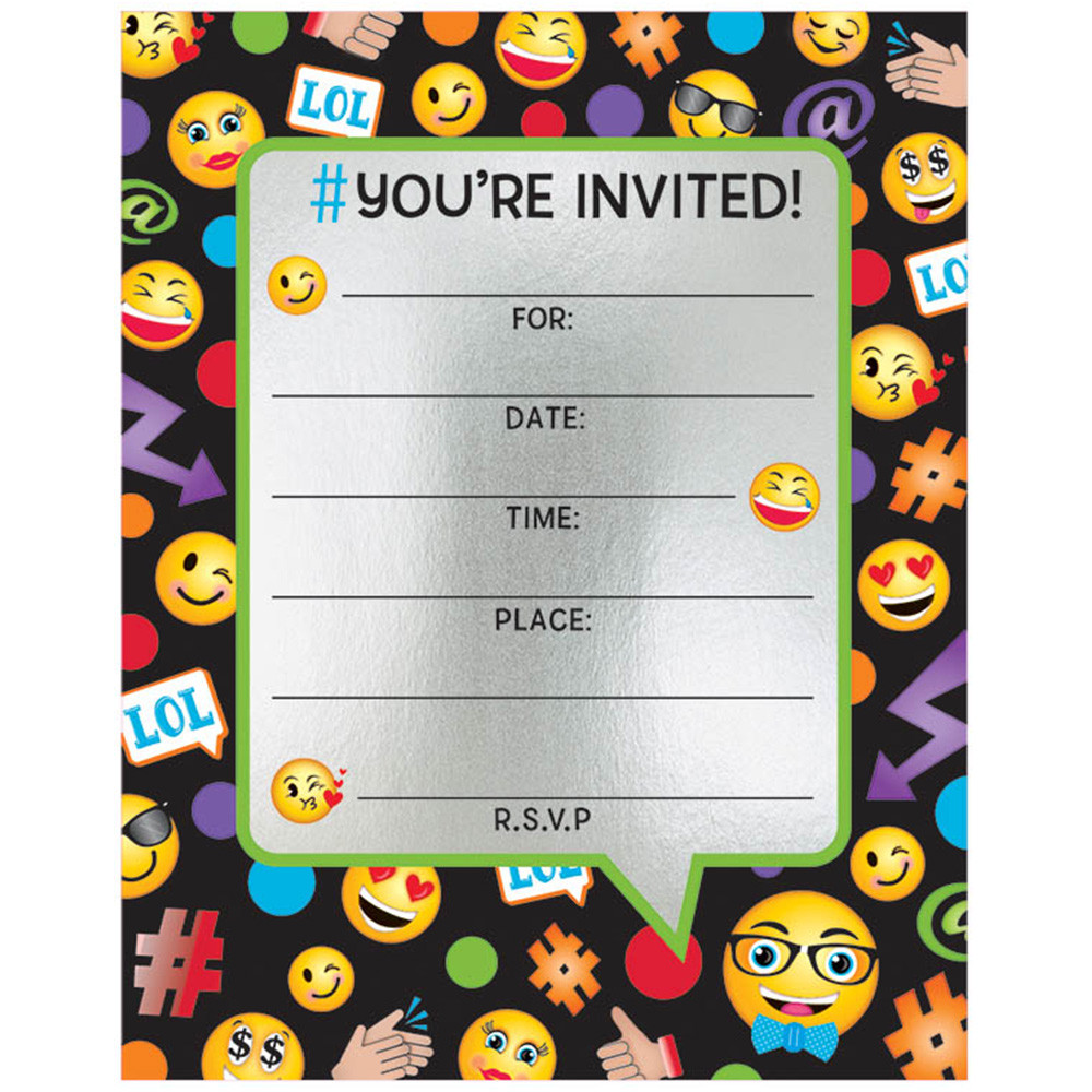 Best ideas about Emoji Birthday Party Invitations
. Save or Pin Emoji Foil Birthday Party Invitations 8 Count Party Now.