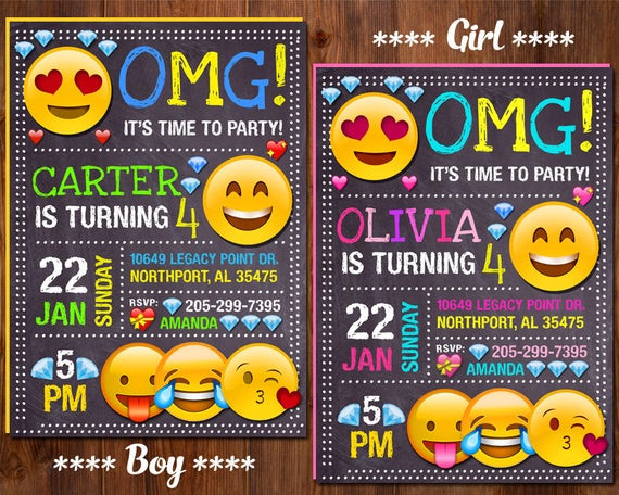 Best ideas about Emoji Birthday Party Invitations
. Save or Pin Emoji Invitation Emoji Birthday Invitation Emoji Party Girl Now.