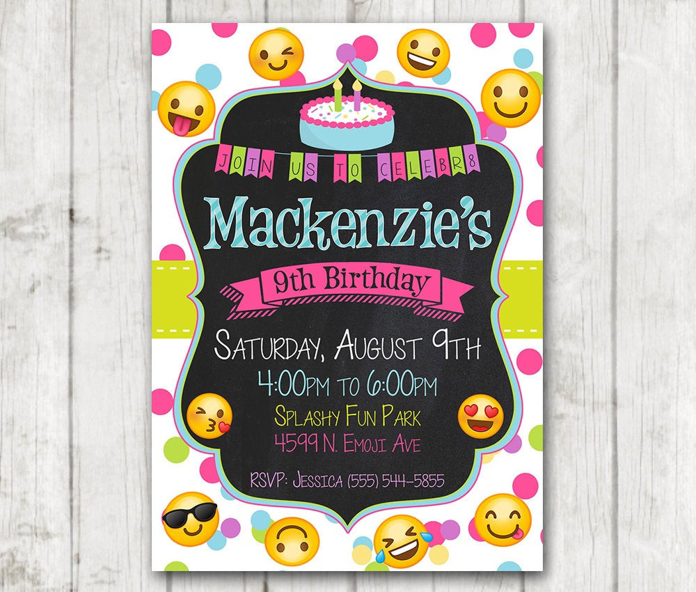 Best ideas about Emoji Birthday Party Invitations
. Save or Pin Printable Emoji Birthday Party Invitation Emoji invitations Now.