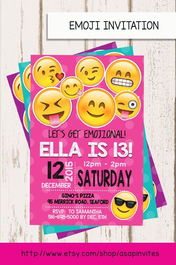 Best ideas about Emoji Birthday Party Invitations
. Save or Pin EMOJI BIRTHDAY INVITATION Emojis Emoji Invite Collectibles Now.