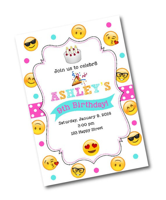 Best ideas about Emoji Birthday Party Invitations
. Save or Pin Emoji Birthday Party Invitation Emoji birthday party Emoji Now.