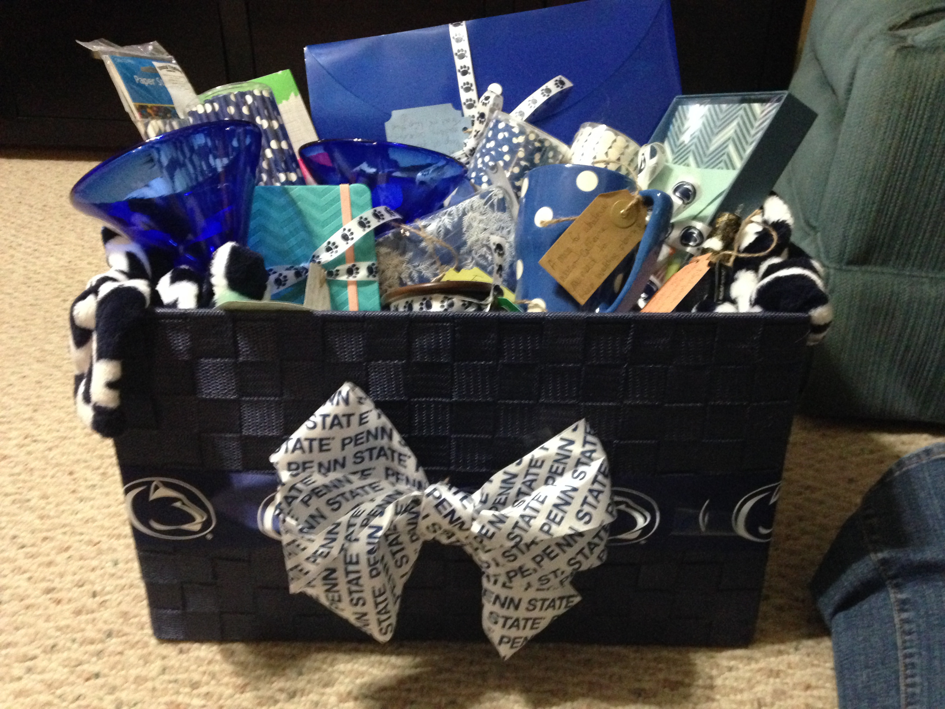 Best ideas about Engagement Party Gift Ideas
. Save or Pin Engagement Party Gift Basket PSU Themed – Thick Chic Tricks Now.