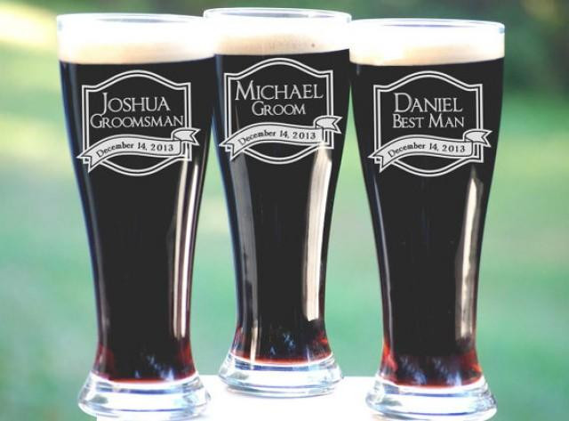 Best ideas about Engraved Gift Ideas
. Save or Pin Best Groomsmen Gifts 6 Personalized Beer Glasses Unique Now.