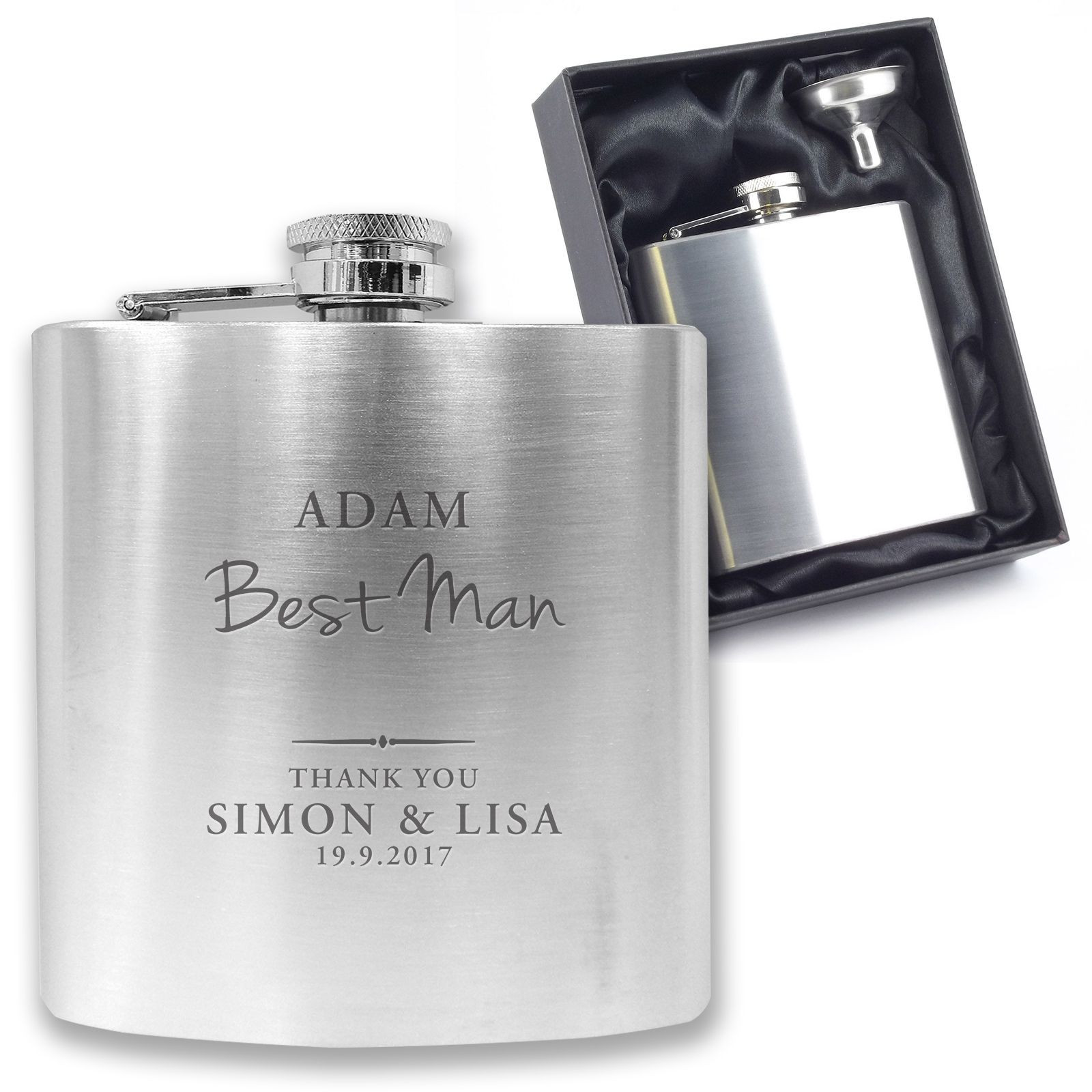 Best ideas about Engraved Gift Ideas
. Save or Pin Personalised engraved BEST MAN hip flask wedding thank you Now.