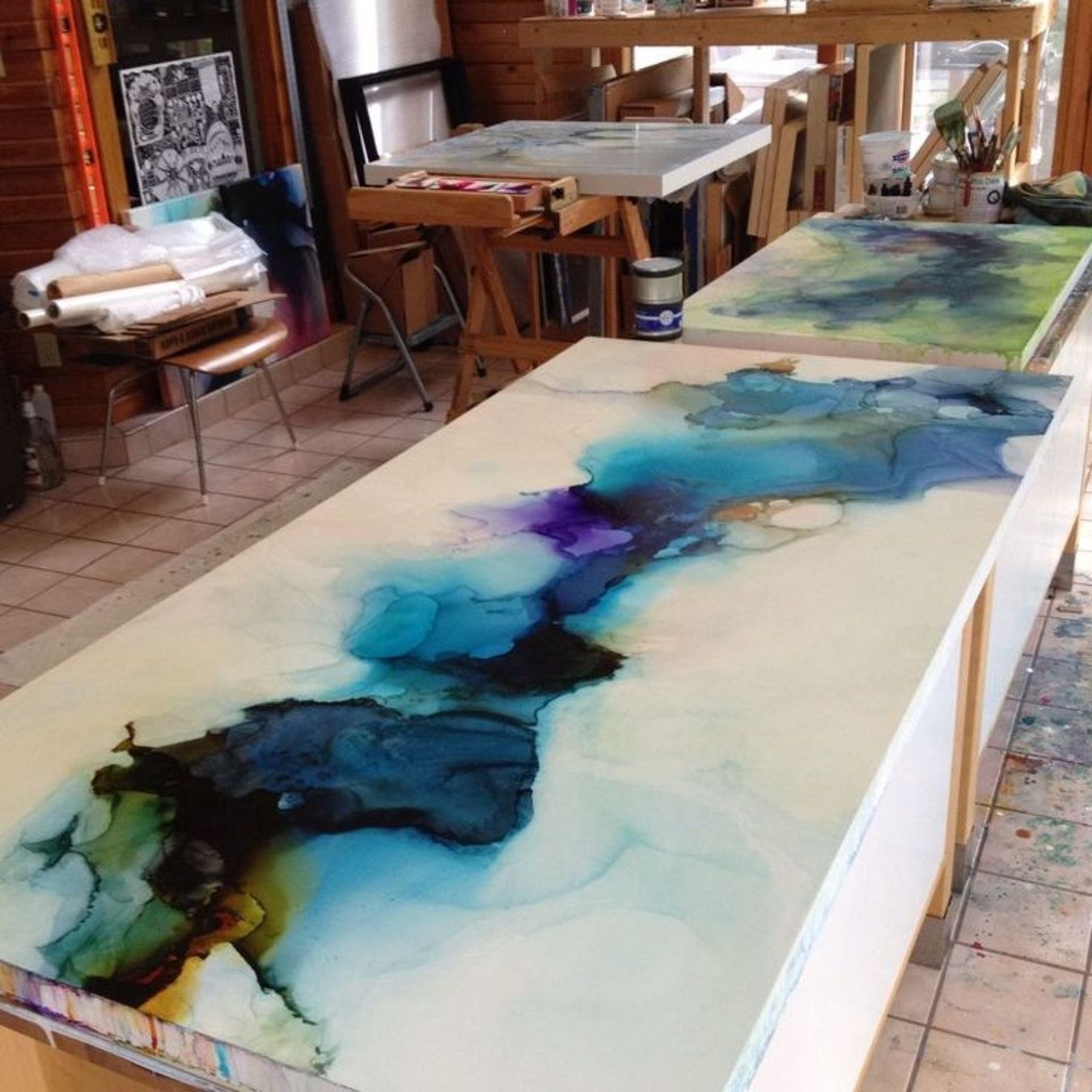 Best ideas about Epoxy Resin Table Top DIY
. Save or Pin Epoxy resin countertops diy art encaustic modernist Now.