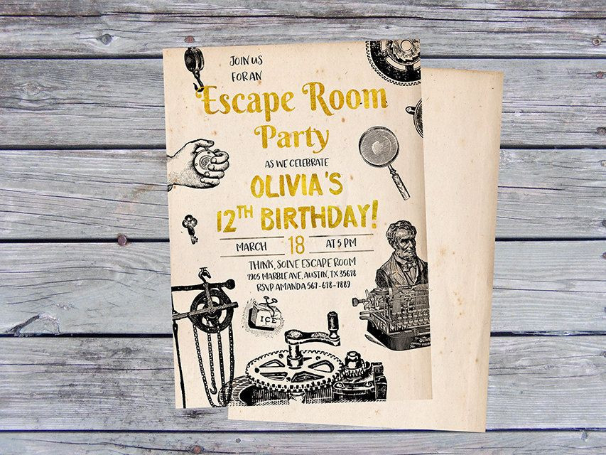 Best ideas about Escape Room Birthday Party
. Save or Pin 25 ideas to throw an exciting Escape Room party at home Now.