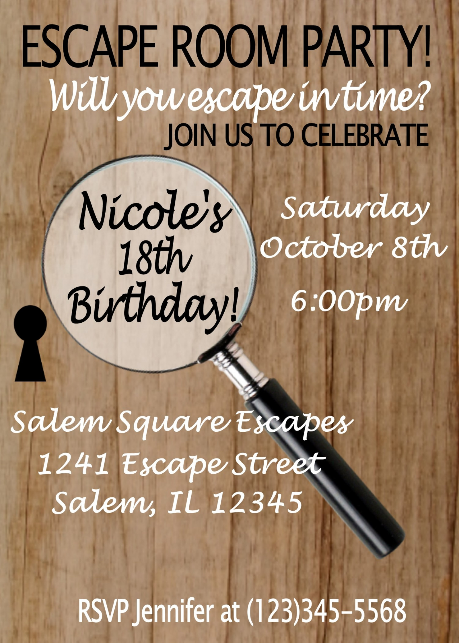 Best ideas about Escape Room Birthday Party
. Save or Pin Escape Room Party Invitation Now.