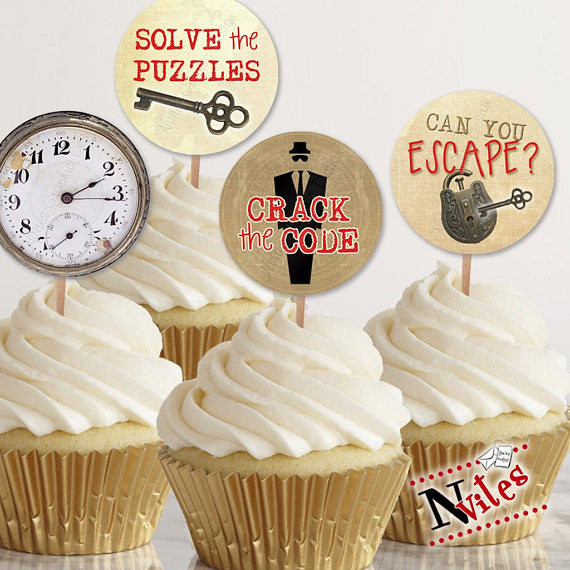 Best ideas about Escape Room Birthday Party
. Save or Pin Escape Room Cupcake Toppers Escape Room Tags Escape Room Now.