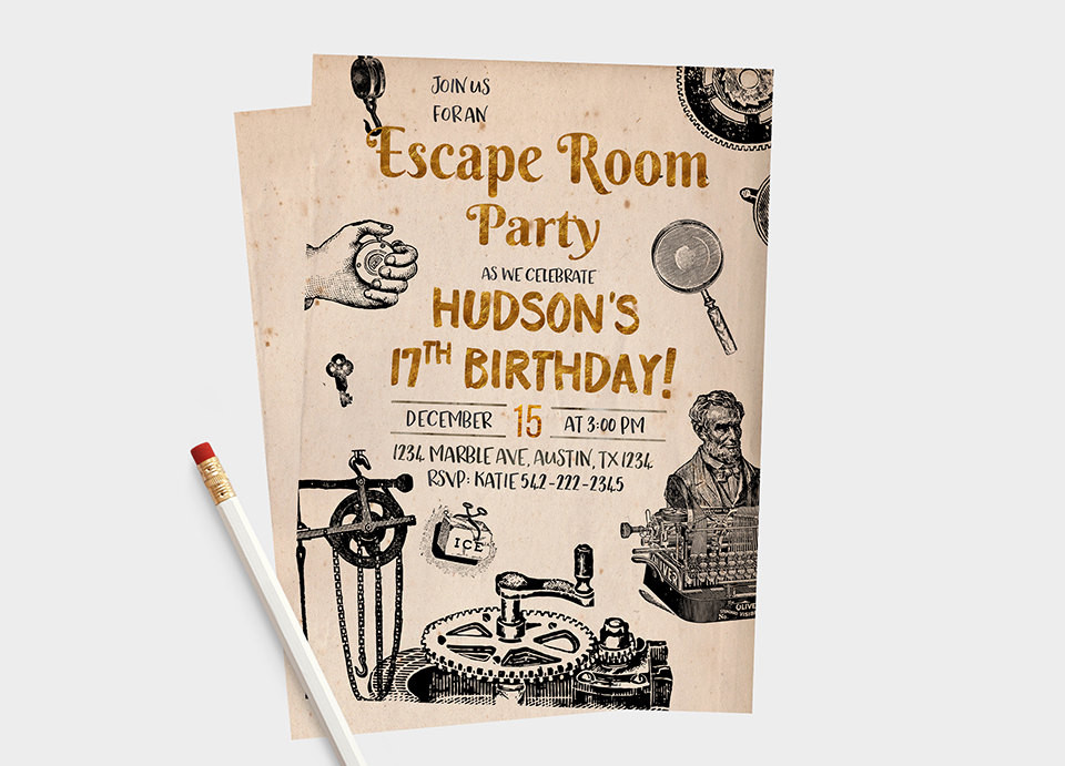 Best ideas about Escape Room Birthday Party
. Save or Pin Escape Room Invitations Escape Room Party Escape Room Now.