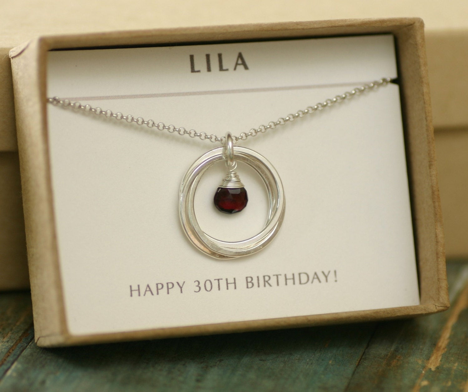 Best ideas about Etsy Birthday Gifts
. Save or Pin 30th birthday t for her garnet necklace for sisters 3 Now.