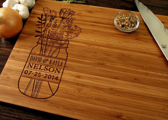 Best ideas about Etsy Wedding Gift Ideas
. Save or Pin Personalized Wedding Gift Custom Cutting Board Anniversary Now.