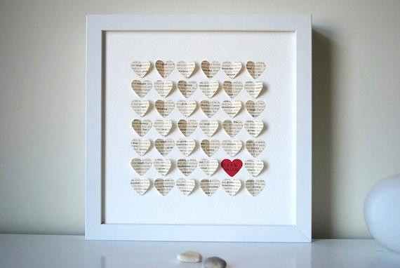 Best ideas about Etsy Wedding Gift Ideas
. Save or Pin Wedding Gift Personalized Framed 3D Song Hearts your song Now.