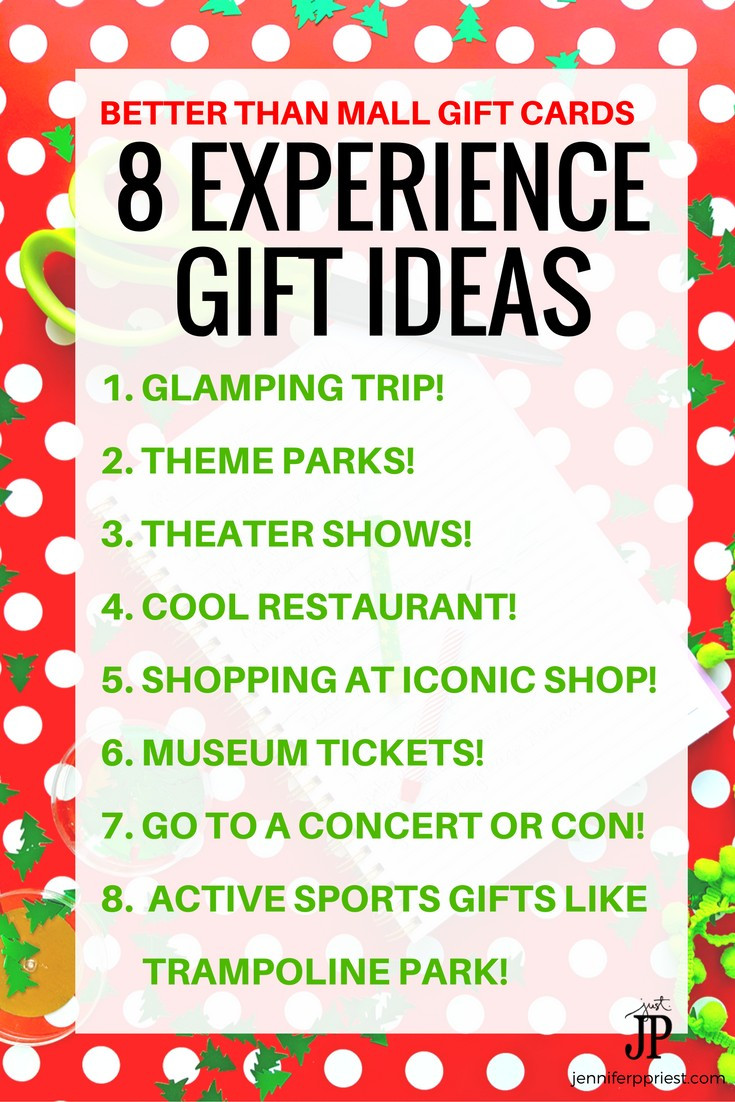 Best ideas about Experience Gift Ideas
. Save or Pin Experience Gifts 8 Unique Gift Card and Christmas Gift Ideas Now.