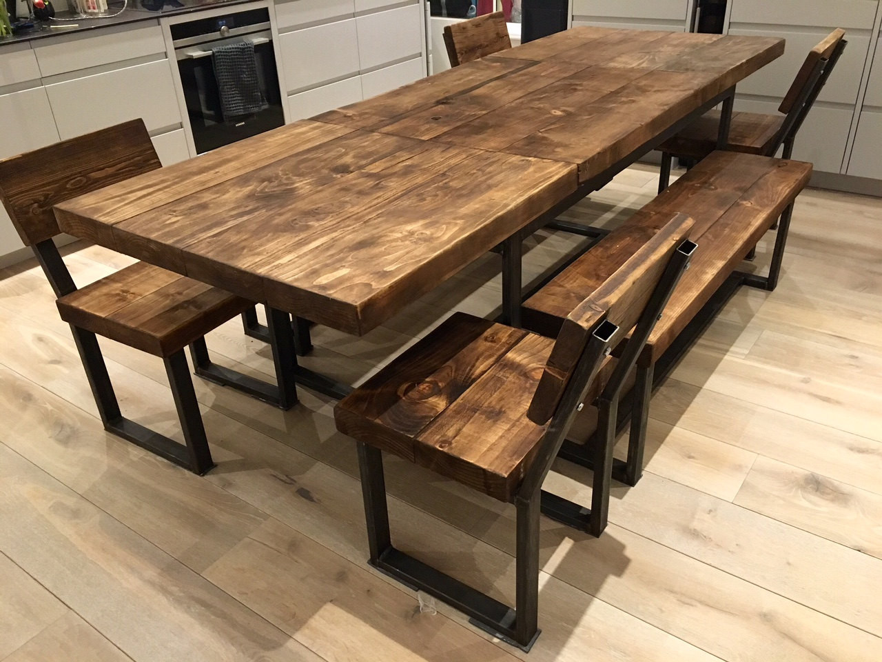 Best ideas about Extending Dining Table
. Save or Pin Reclaimed Industrial Chic 6 10 Seater Extending Dining Table Now.