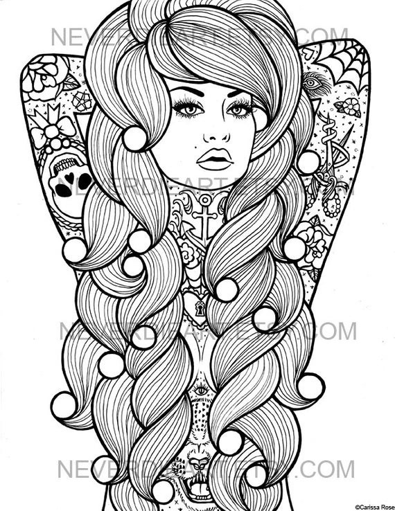 Best ideas about Extreme Coloring Pages For Teens
. Save or Pin Digital Download Print Your Own Coloring Book Outline Page Now.