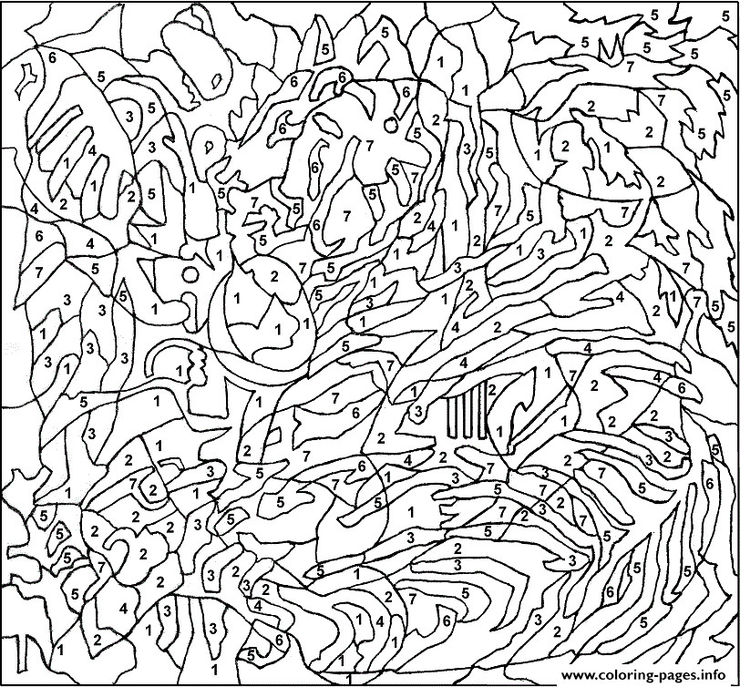 Best ideas about Extreme Coloring Pages For Teens
. Save or Pin Printable Color By Number Pages For Adults Coloring Pages Now.
