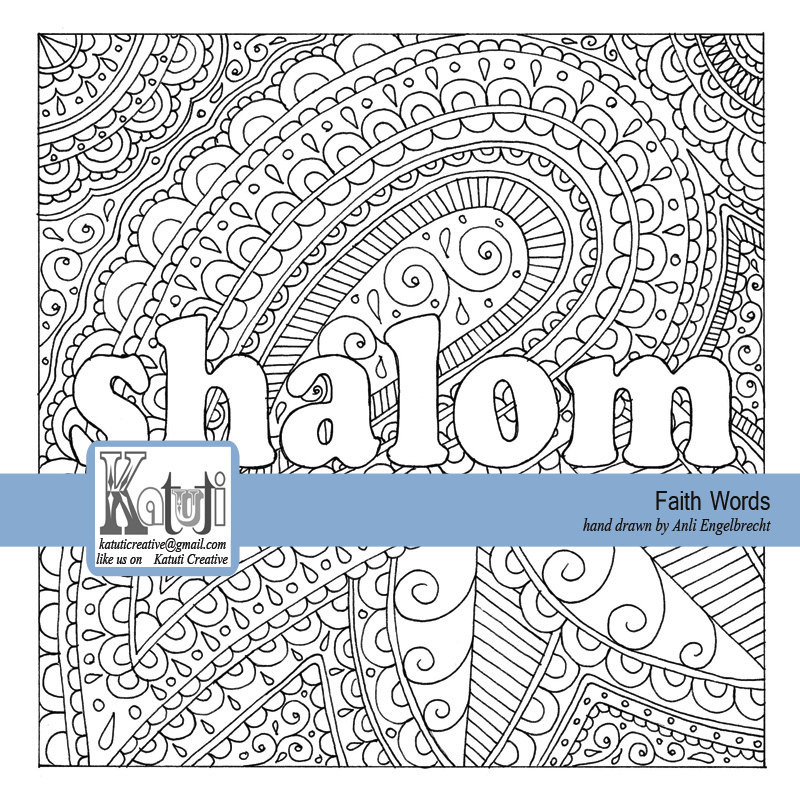 Best ideas about Faith Coloring Pages For Adults
. Save or Pin Coloring pages for adults Faith Word Shalom instant Now.