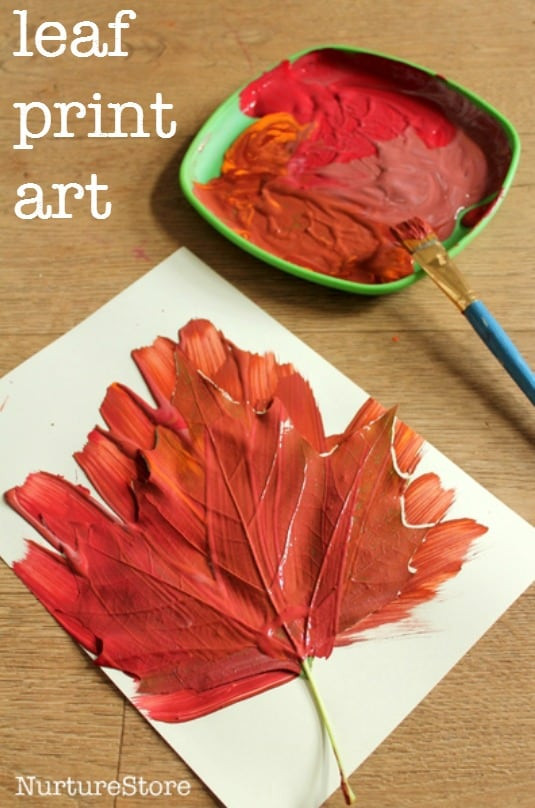 Best ideas about Fall Art Projects
. Save or Pin Autumn leaf print crafts NurtureStore Now.