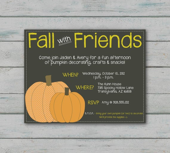 Best ideas about Fall Birthday Invitations
. Save or Pin Fall Party Invitation Now.