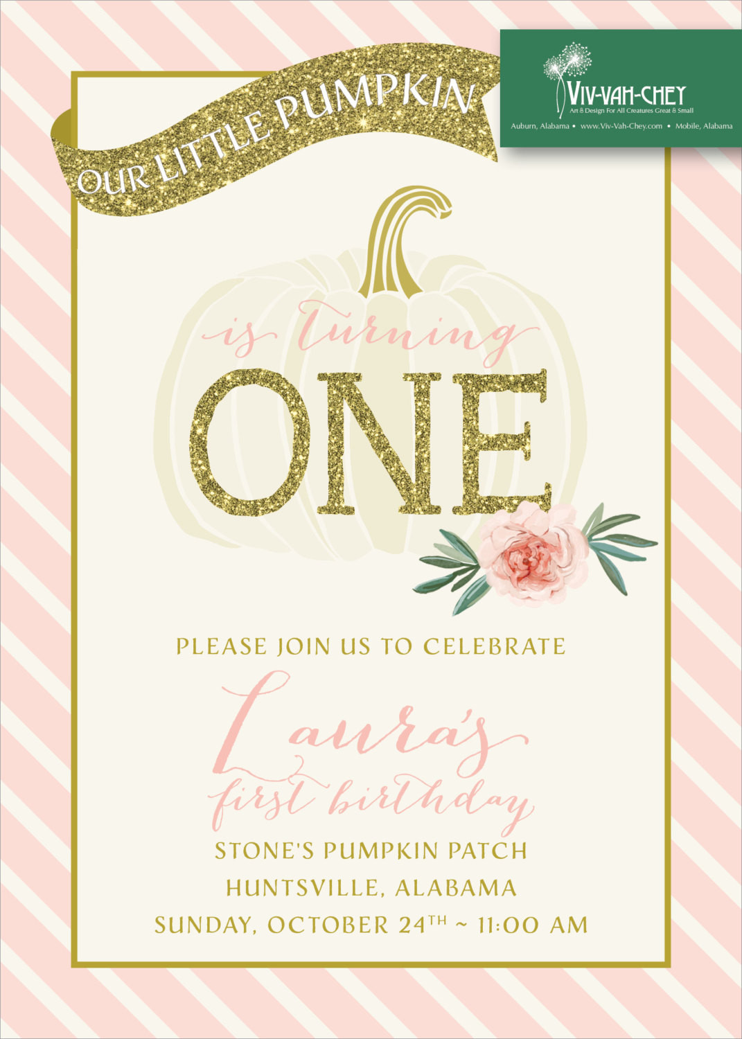 Best ideas about Fall Birthday Invitations
. Save or Pin Pretty Fall Pumpkin First Birthday Party Invitation Now.