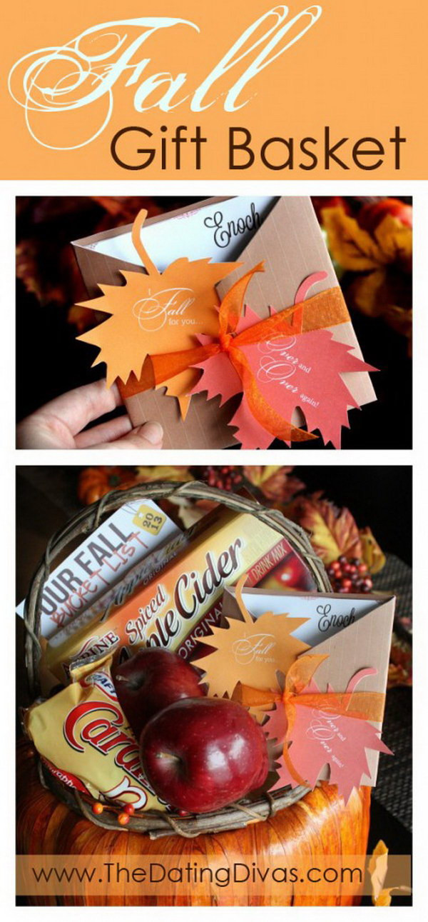 Best ideas about Fall Gift Ideas
. Save or Pin 35 Creative DIY Gift Basket Ideas for This Holiday Hative Now.