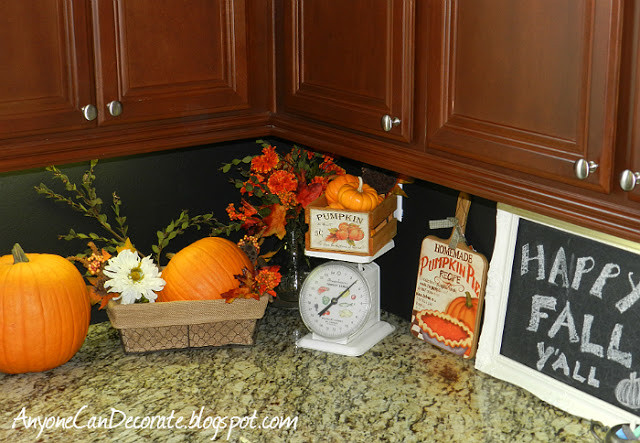 Best ideas about Fall Kitchen Decor
. Save or Pin Anyone Can Decorate Happy Fall Y all Kitchen Pumpkin Decor Now.