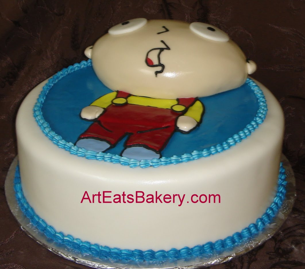 Best ideas about Family Guy Birthday Cake
. Save or Pin Family Guy Stewie custom fondant birthday cake Now.