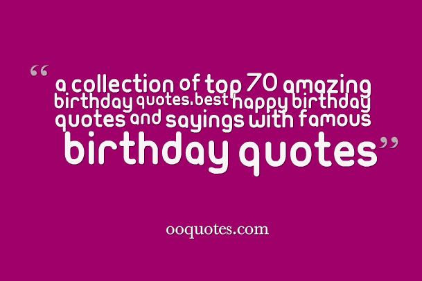 Best ideas about Famous Birthday Quotes
. Save or Pin Famous Birthday Quotes QuotesGram Now.