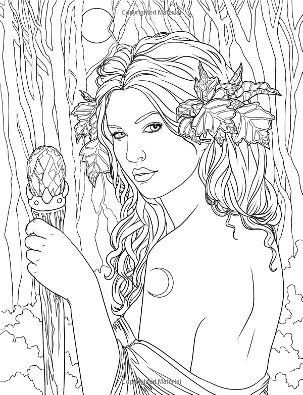 Best ideas about Fantasy Adult Coloring Books
. Save or Pin Fairy Adult coloring page source Now.